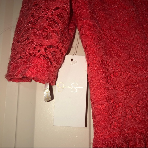 NWT Jessica Simpson orange lace overlay dress size 8 - Picture 7 of 7